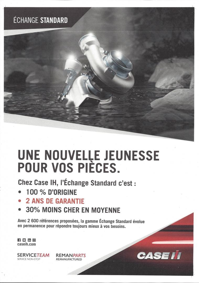 ECHANGE STANDARD CASE IH SAM AGRI